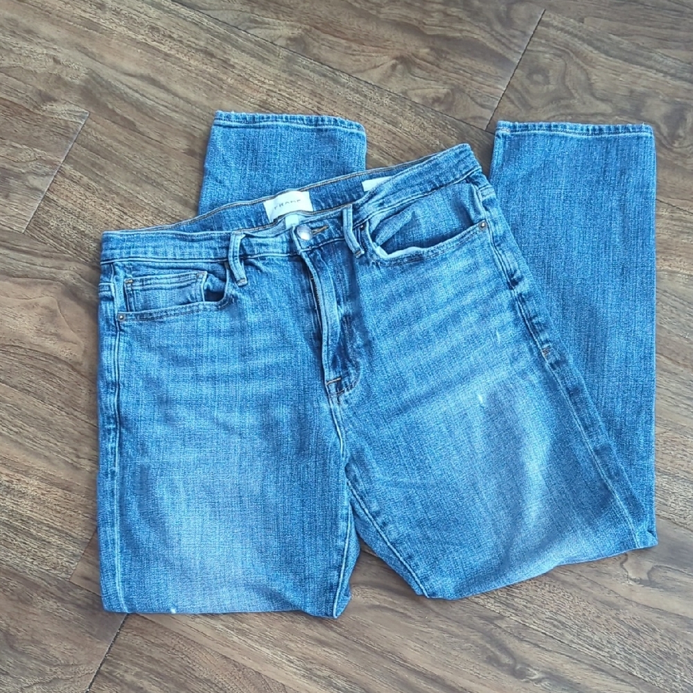 Frame Distressed Le Beau Jeans